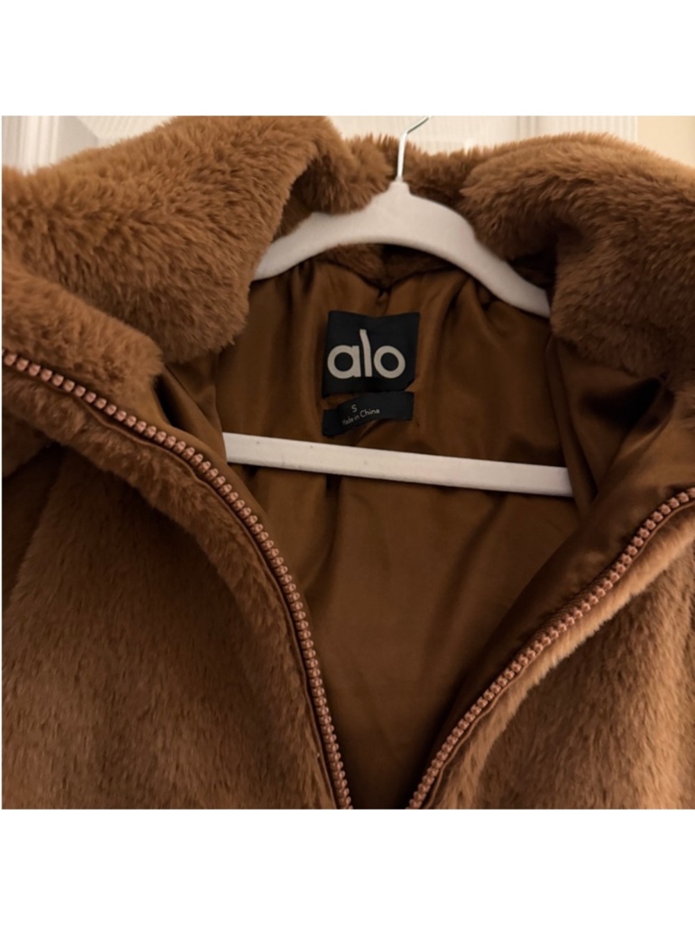 ALO Yoga Women's Bomber Jacket in Brown